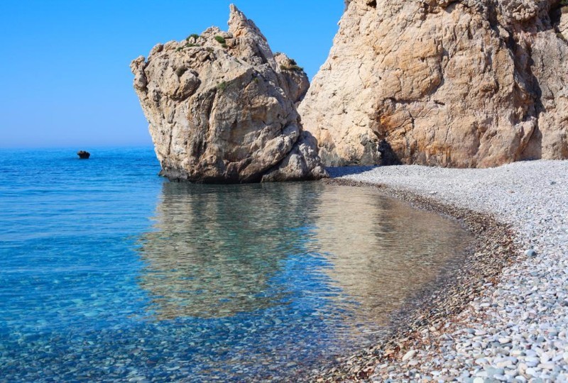 Petra tou Romiou Beach